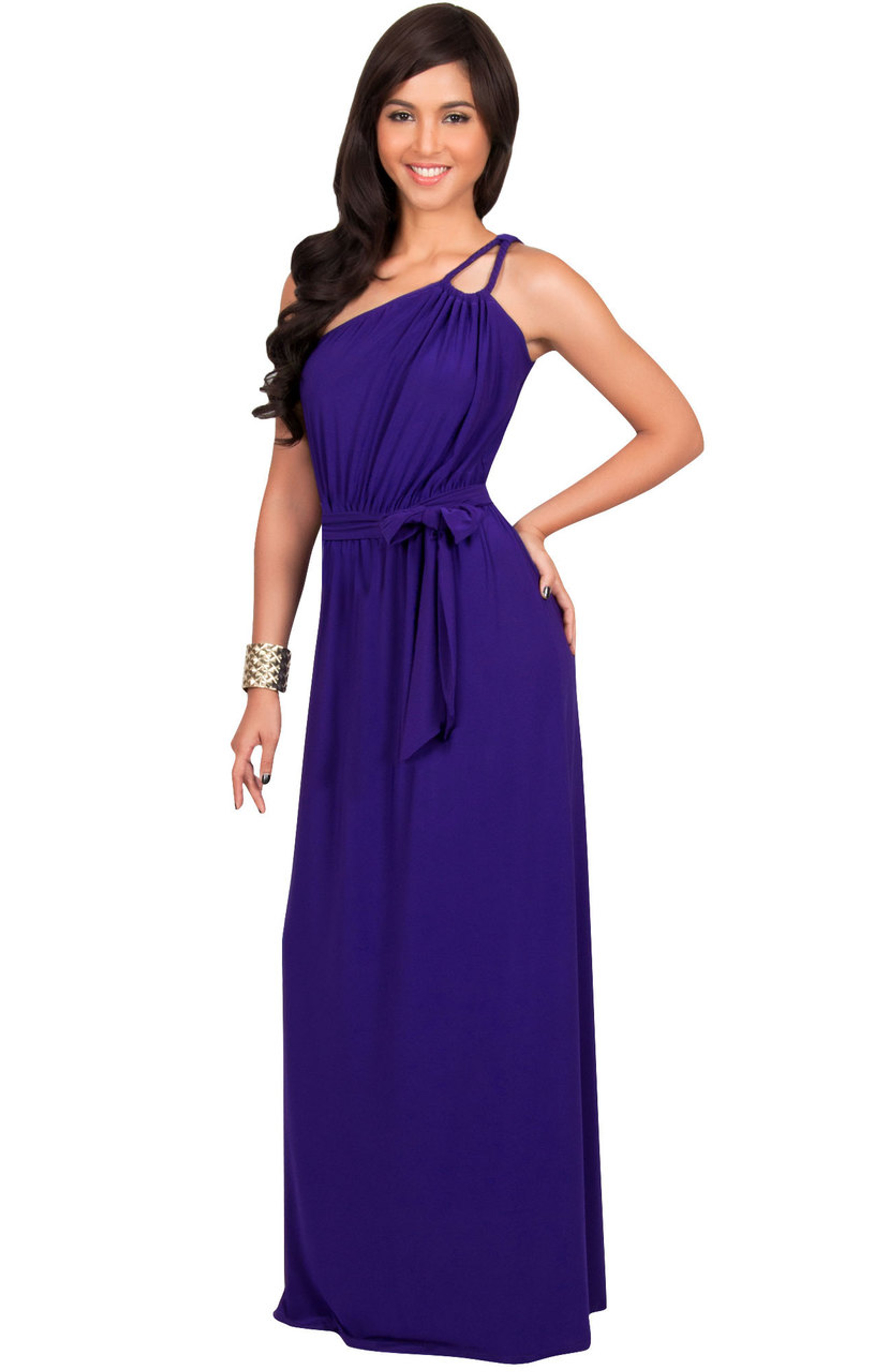 KOH KOH One Shoulder Cocktail Party Maxi Dress - NT157 - KOH KOH® Women ...