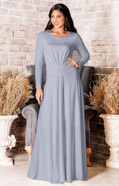 Maxi Dress - Long Sleeves - Page 1 - KOH KOH® Women's Clothing