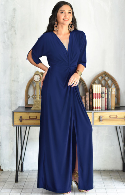 Maxi Dress - Short/Half Sleeves - Page 1 - KOH KOH® Women's Maxi Dress - Short/Half Sleeves - Page 1 - KOH KOH® Women's