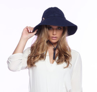 Vinrella Rain and Sun Hat - Navy Matte