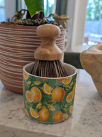 Ceramic Crock Soap Dish Lemon Love