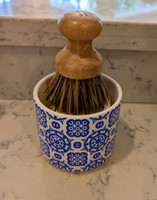 Ceramic Crock Soap Dish Italian Tile