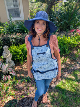 Navy Wide Brim Gardening Hat Navy Wide Brim Gardening Hat