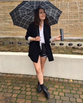 Vinrella Black Plaid Bottle Umbrella Vinrella Black Plaid Bottle Umbrella