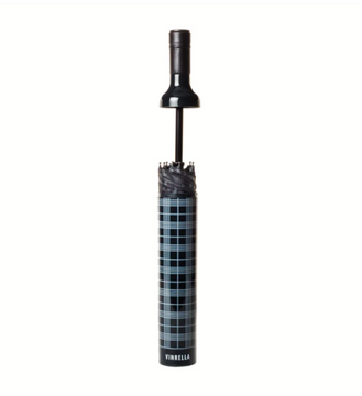 Vinrella Black Plaid Bottle Umbrella Vinrella Black Plaid Bottle Umbrella
