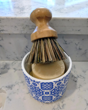 Ceramic Crock Soap Dish Italian Tile