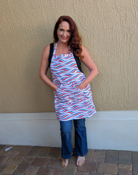 Americana Stripe Apron Patriotic America 250