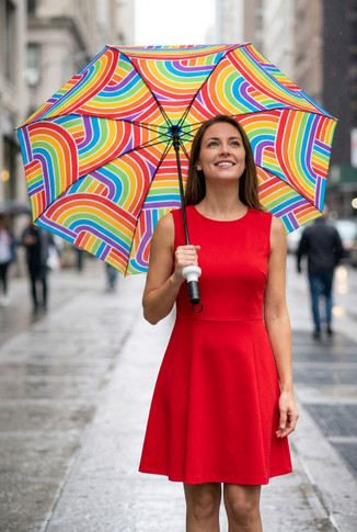 Vinrella Rainbow Reverie Umbrella in a Bottle
