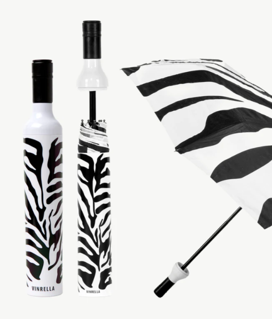 Vinrella Zebra Bottle Umbrella