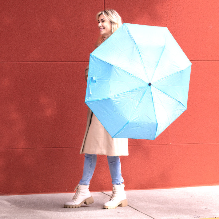 Powder Blue Bottle Umbrella