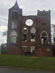 Damage downtown Marianna from Hurricane Michael