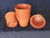 Plastic Flower Pots, TO10D TC, Poppelmann 10 cm. (ap. 4")  Lot of 20 New