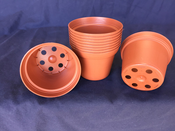 3"  Plastic Flower Pots, Poppelmann TO7.5, Lot of 10