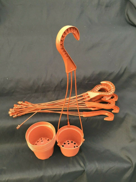 Hanging Pots, Poppelmann 10D, Set of 10 pots and 10 hangers