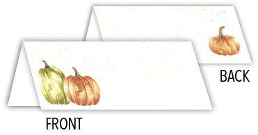 N.) Fall Place Cards - Pack of 20