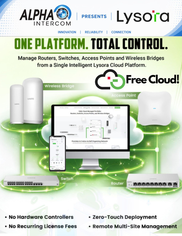 Alpha Intercom Canada Introduces Lysora Networking Solutions