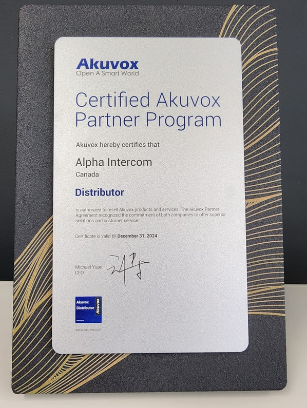 Alpha Intercom: Your Trusted Akuvox Distributor In Canada Since 2017