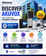 Discover Akuvox: Free Partner Training Seminar in Toronto | August 19th, 2026