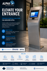 Premium Stainless Steel Pedestal for Akuvox X916 | Alpha Intercom