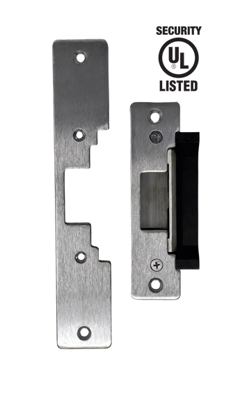 GD310-1224  UL Listed Electric Strike – No Frame Cutting, 12/24VDC, 1000 lbs, Fail-Safe/Fail-Secure, ANSI Grade for Cylindrical Locks