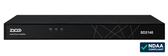 ZYCOO SD2140 2 × 140W Network Power Amplifier