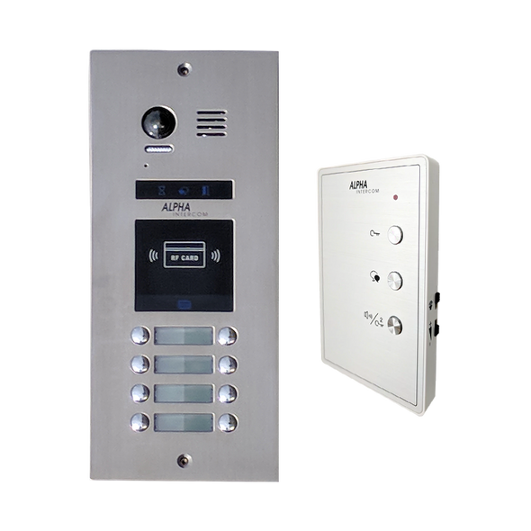 Anti vandal intercom kit Canada Isimple 8 apts