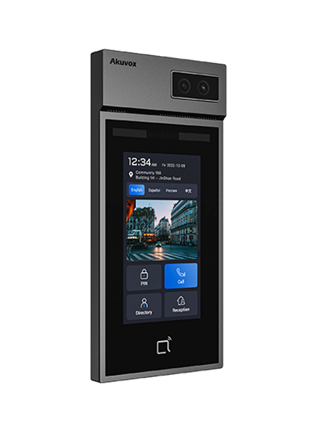 5" touch screen
Two-way audio communication over IP networks with Echo cancel Feature
Multi-way access feature including: Face,Card,PIN,BLE & QR Code
Support expandable module: LTE or Fingerprint or induction Loo 5" touch screen
Two-way audio communication over IP networks with Echo cancel Feature
Multi-way access feature including: Face,Card,PIN,BLE & QR Code
Support expandable module: LTE or Fingerprint or induction Loo
