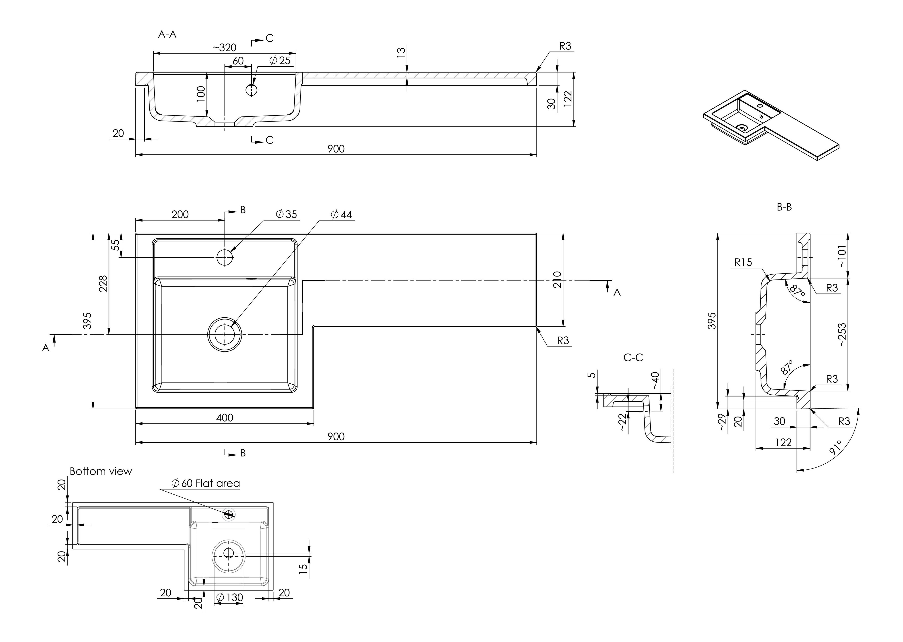 900mm F/S L-Shape Pack & Basin - Venosa-900-Top-L_LD.jpg