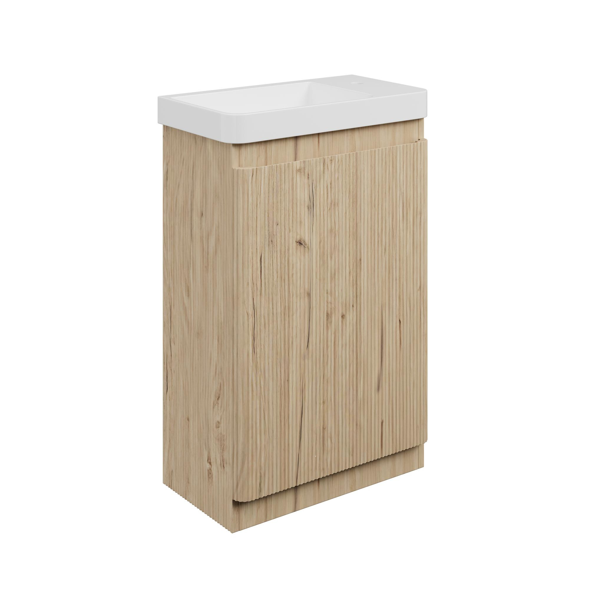 550mm Floor Standing Slim Depth 1 Door Basin Unit & 1TH Basin - DIFTP5696-AngledRight_CO.jpg