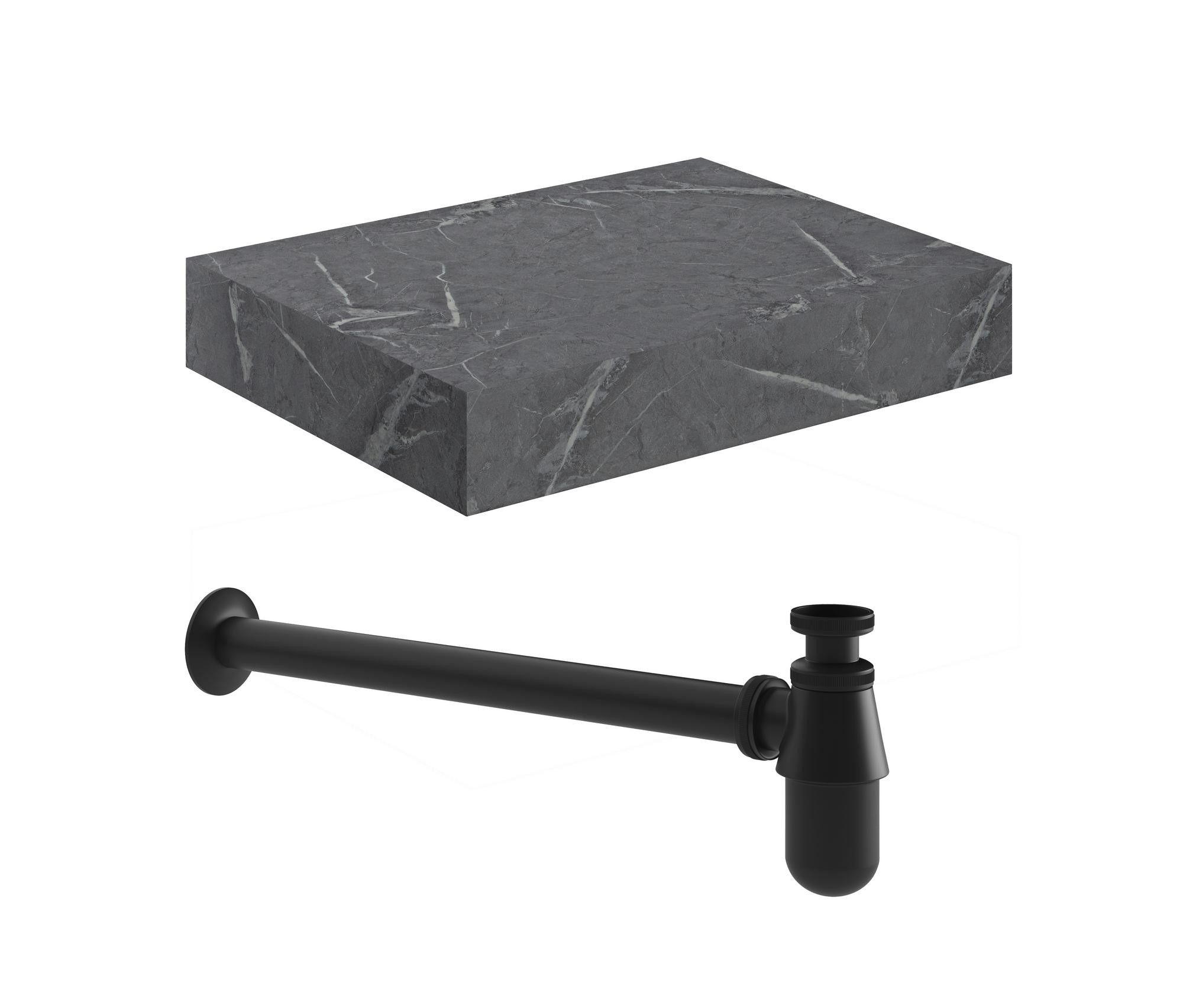 600mm Wall Hung Grey Marble Basin Shelf & Bottle Trap - DIFTP2536_CO.jpg