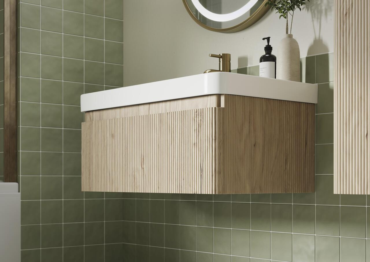 605mm Wall Hung 1 Drawer Basin Unit & 1TH Basin - Kuba-TexOak_CAM.jpg