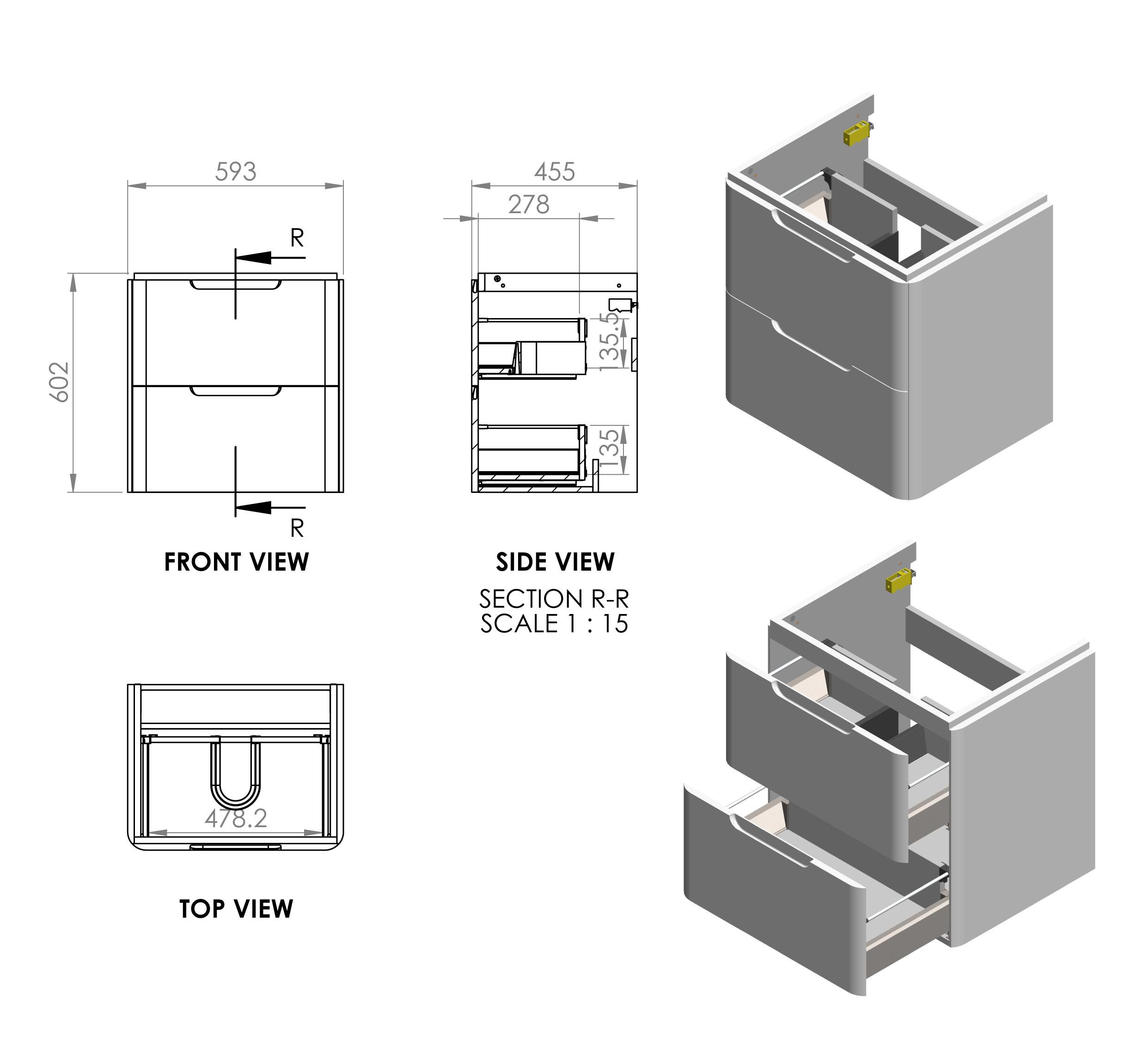 605mm 2 Drawer Wall Hung Basin Unit - LAMBRA-600WHBU_LD.jpg