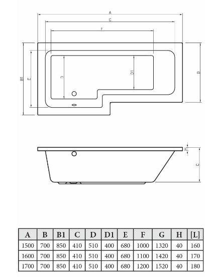 L-Shape 1700x700-850x410mm 0TH Shower Bath, Panel & Screen - DIBSHP0242_LD.jpg
