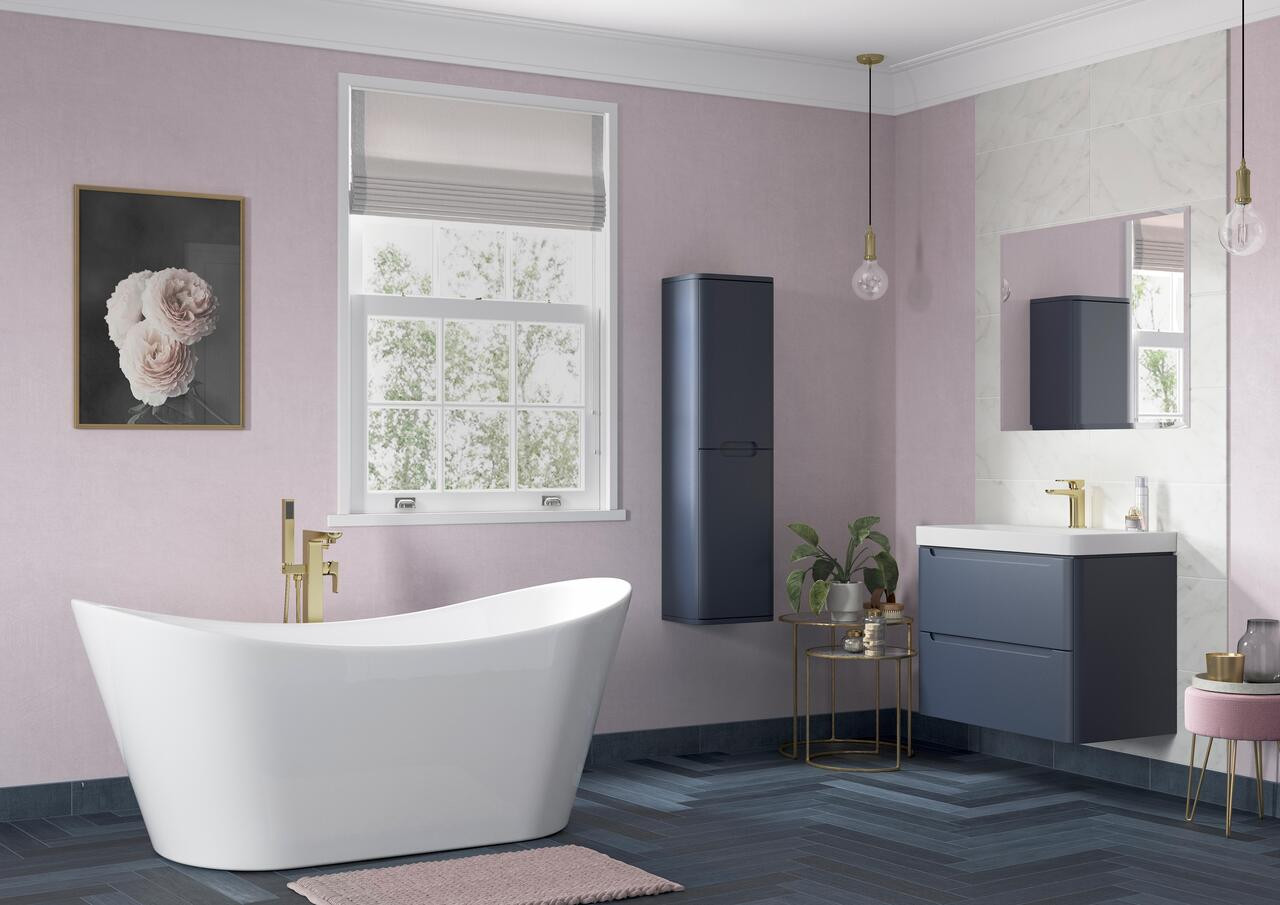 500mm 2 Drawer Wall Hung Cloakroom Basin Unit - FU_LAMBRA_INDIGO_RM.jpg