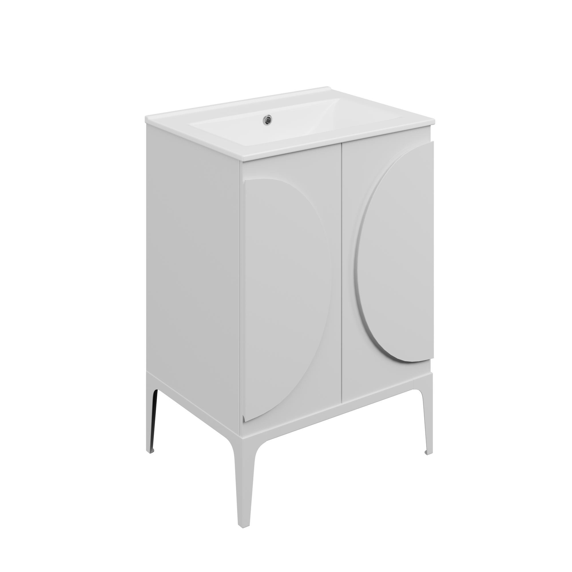 610mm Floor Standing 2 Door Basin Unit & 0TH Basin - DIFTP5752-WhiteLegs-AngledRight_CO.jpg