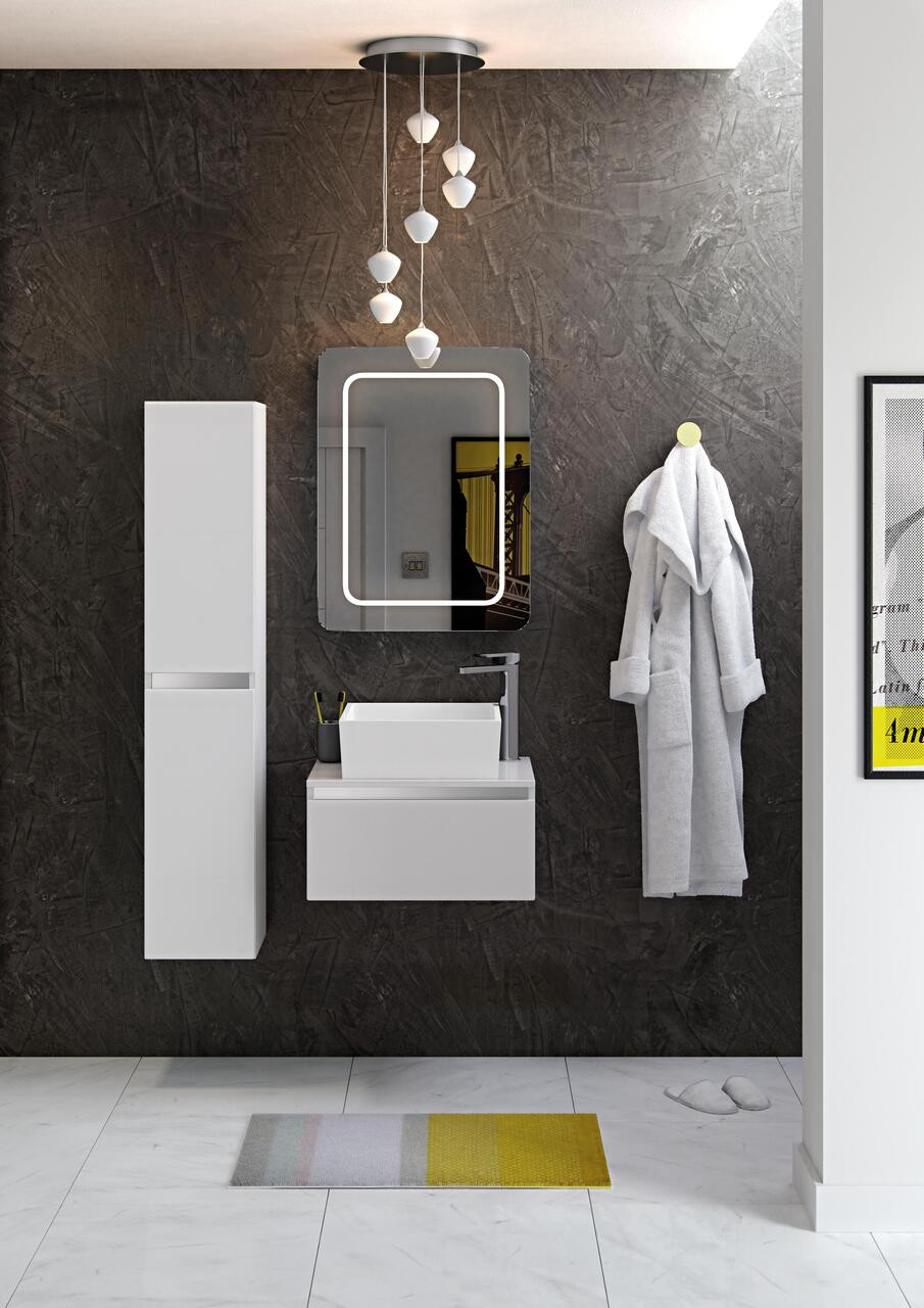 300mm 2 Door Wall Hung Tall Unit - CARINOWHITEGLOSS_RM.jpg