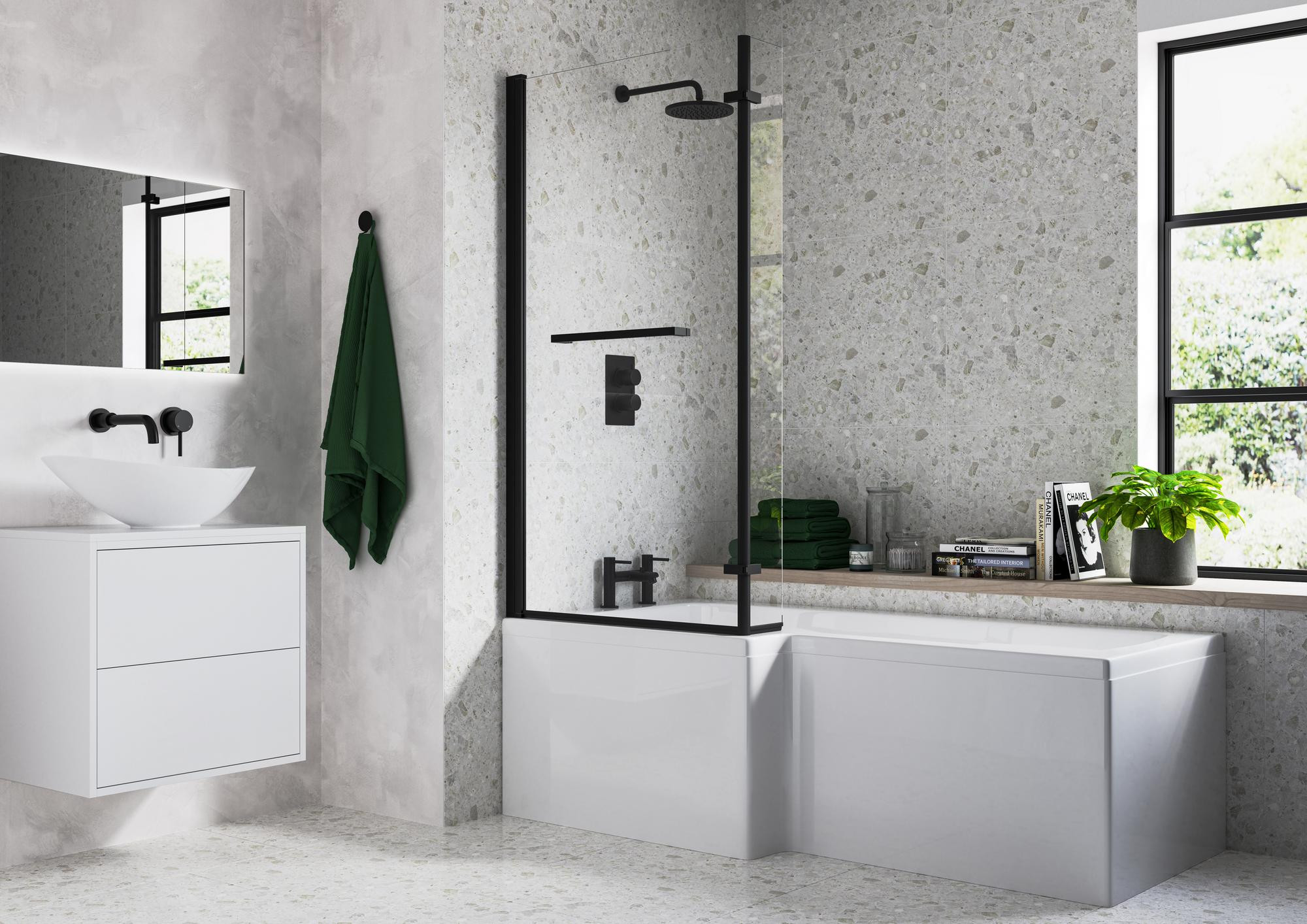 L Shape 1700x850x560mm 0TH Shower Bath Pack - Navarre-L-Shape-ShBath-BLK_RM.jpg