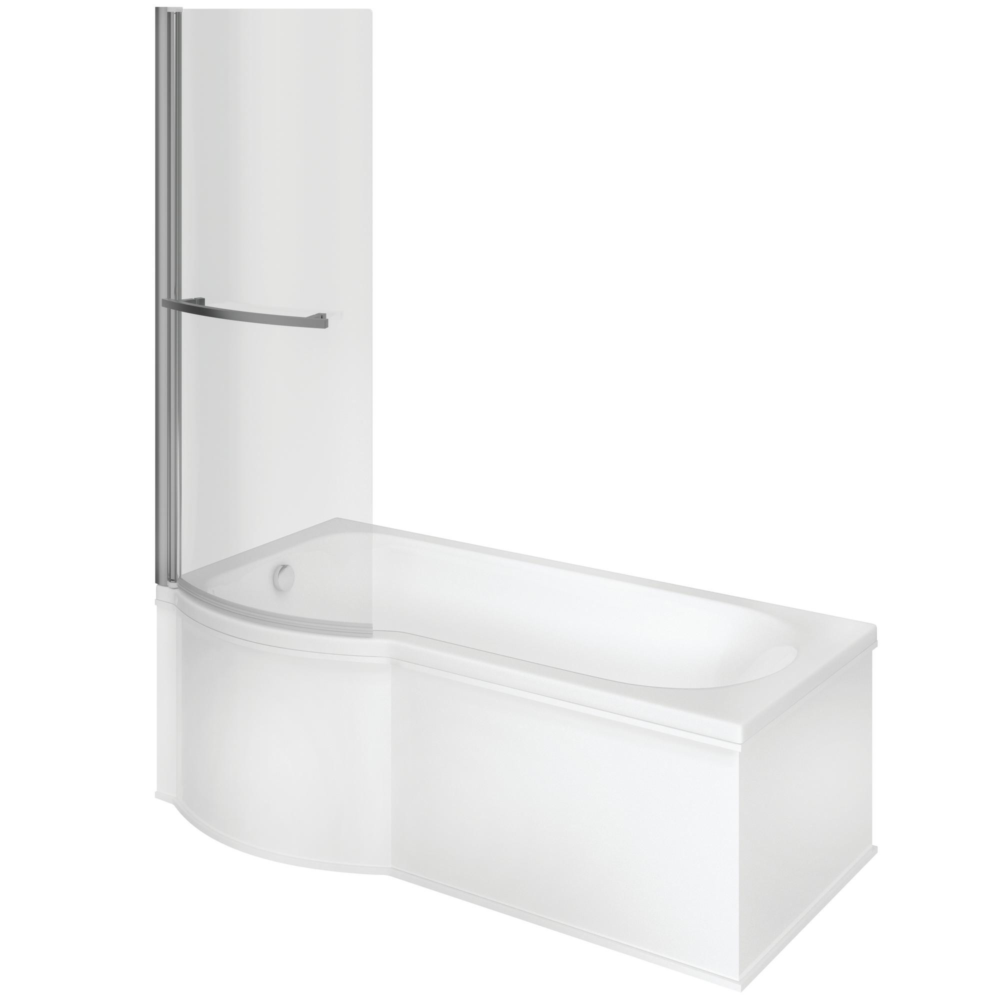 P Shape SUPERCAST 1700x850x560mm 0TH Shower Bath Pack - P-SHBATH-LH_CO.jpg
