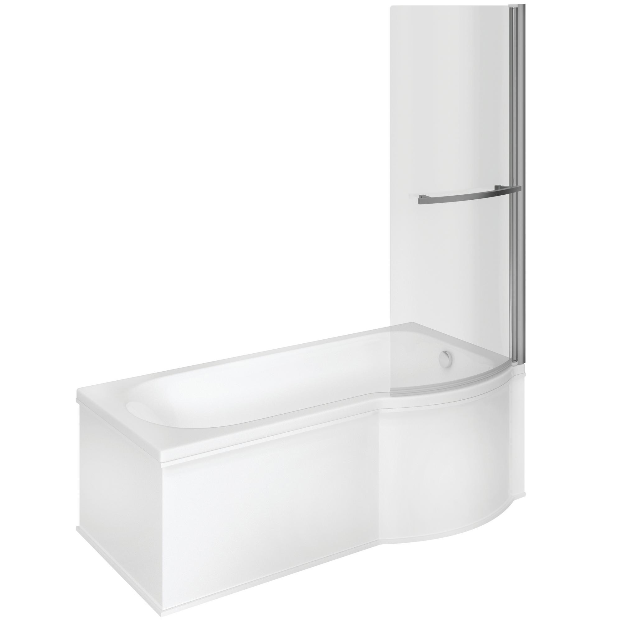 P Shape SUPERCAST 1700x850x560mm 0TH Shower Bath Pack - P-SHBATH-RH_CO.jpg
