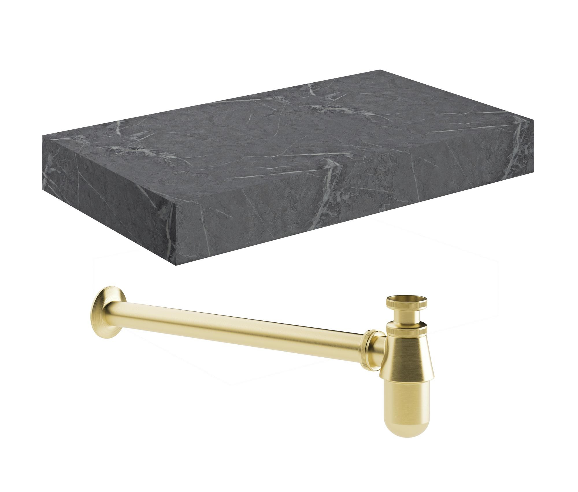 800mm Wall Hung Grey Marble Basin Shelf & Bottle Trap - DIFTP2546_CO.jpg