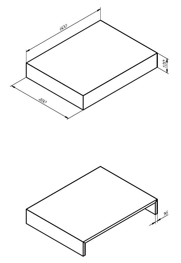 600mm Wall Hung Basin Shelf - Natural-600Shelf_LD.jpg