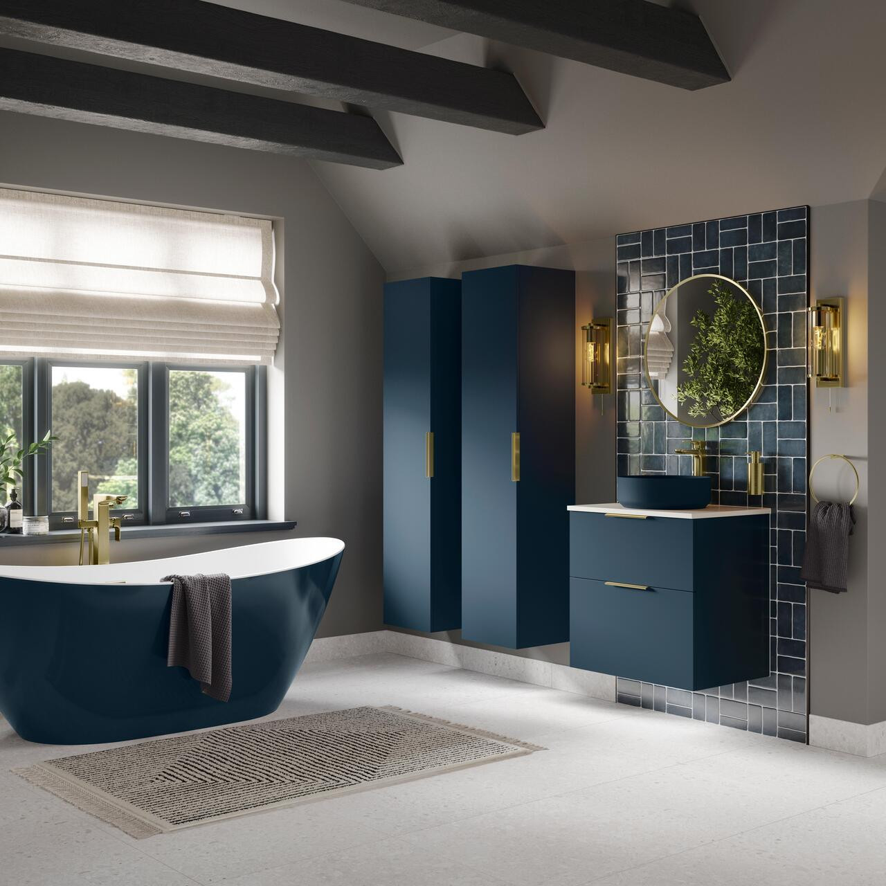 610mm Wall Hung 2 Drawer Basin Unit & Basin - STATEMENT-BLUE_RM.jpg
