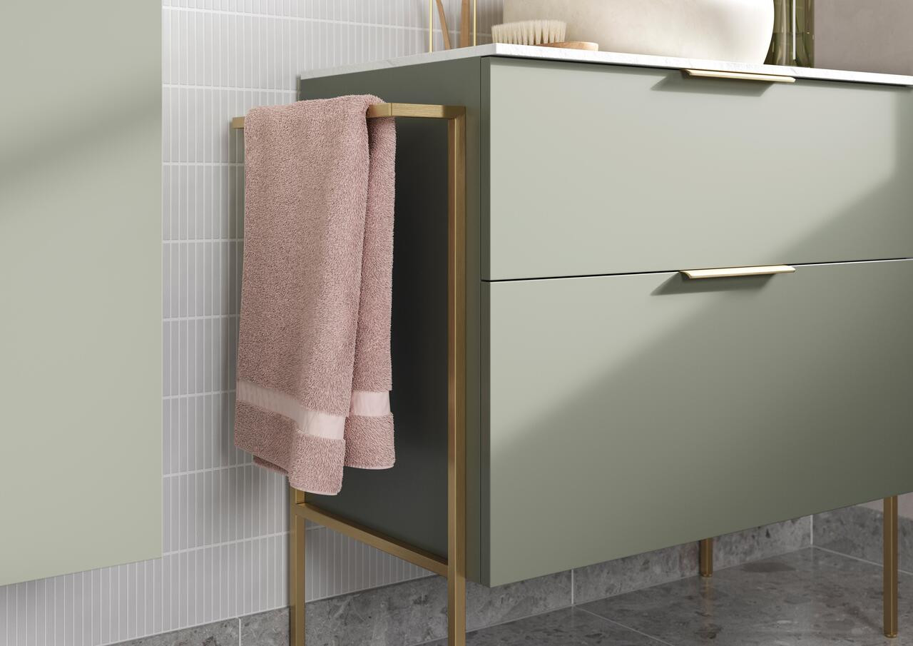 590mm Floor Standing 2 Door Basin Unit (No Top) - Statement-OliveGreen_CAM.jpg