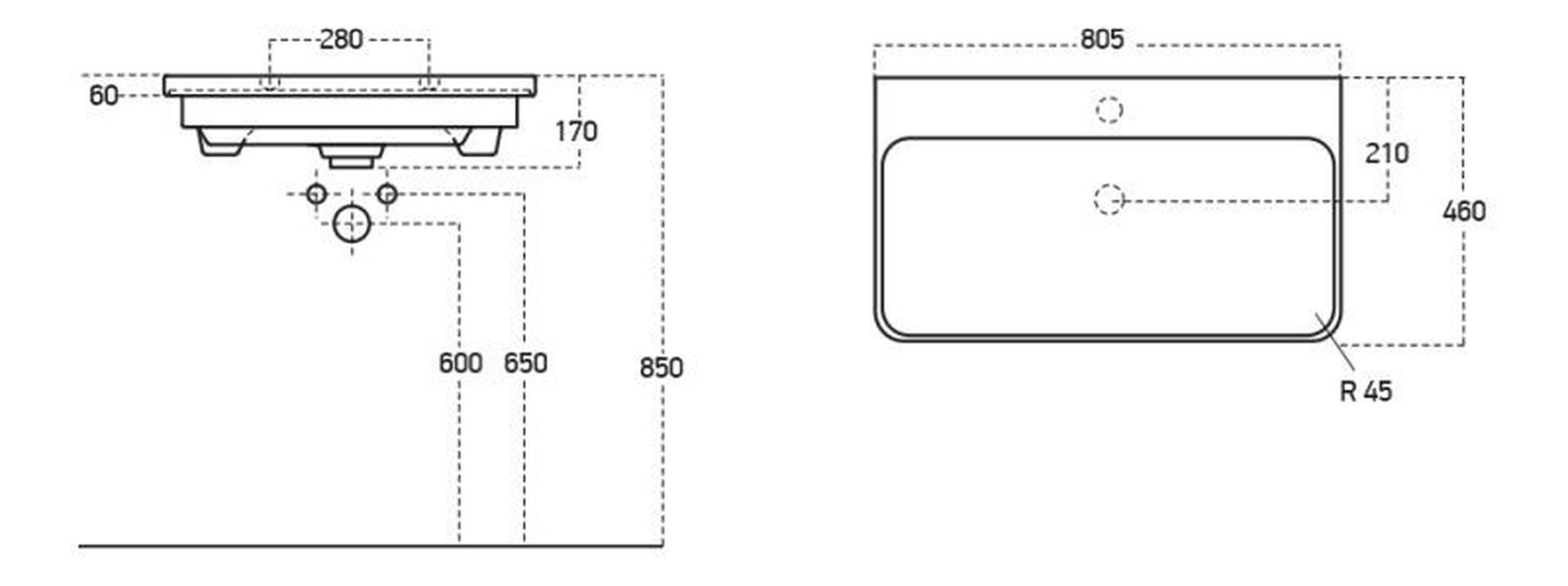 805mm 2 Drawer Wall Hung Basin Unit - Lambra-800-Basin_LD.jpg