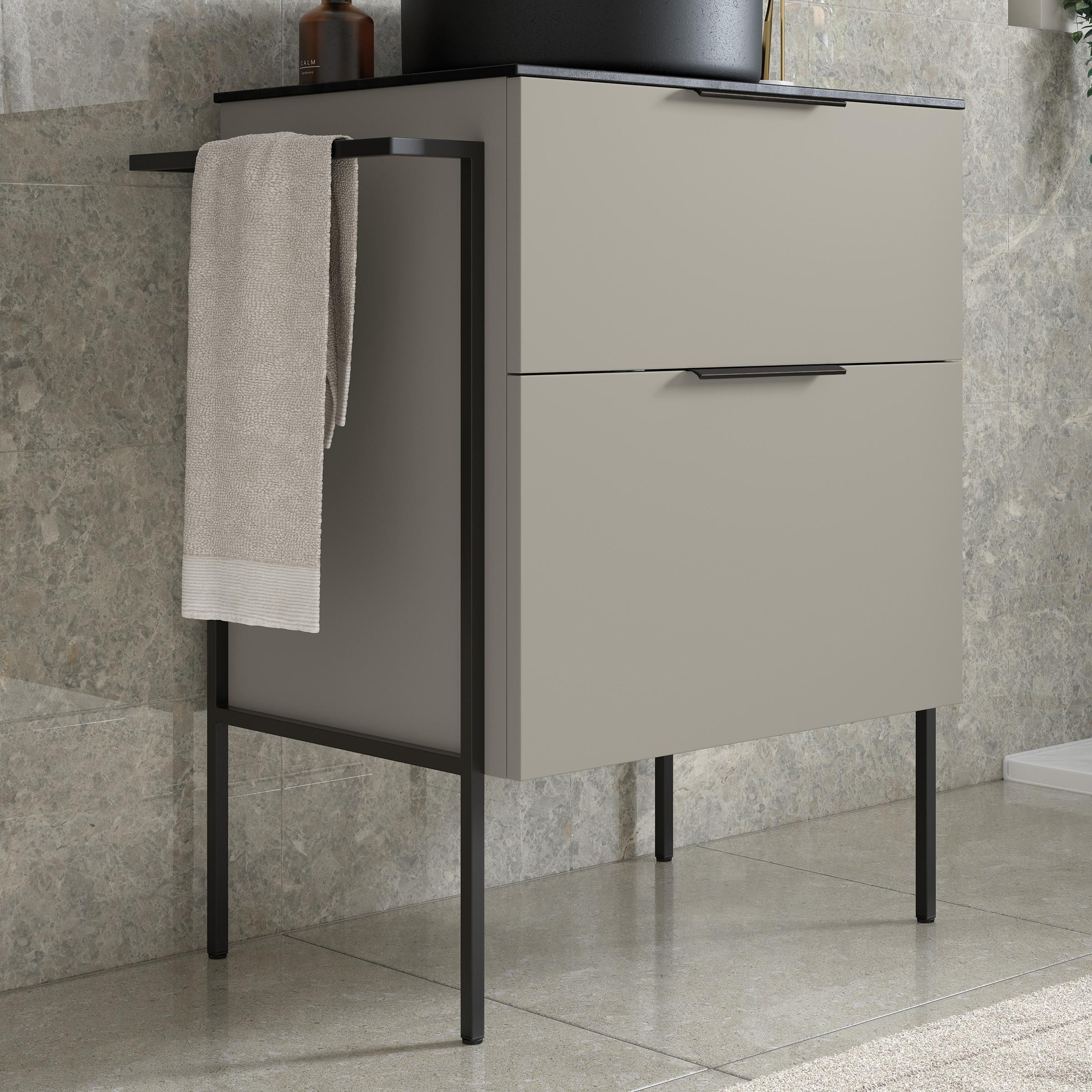 610mm Floor Standing 2 Door Basin Unit & Basin - STATEMENT-LATTE_CAM.jpg