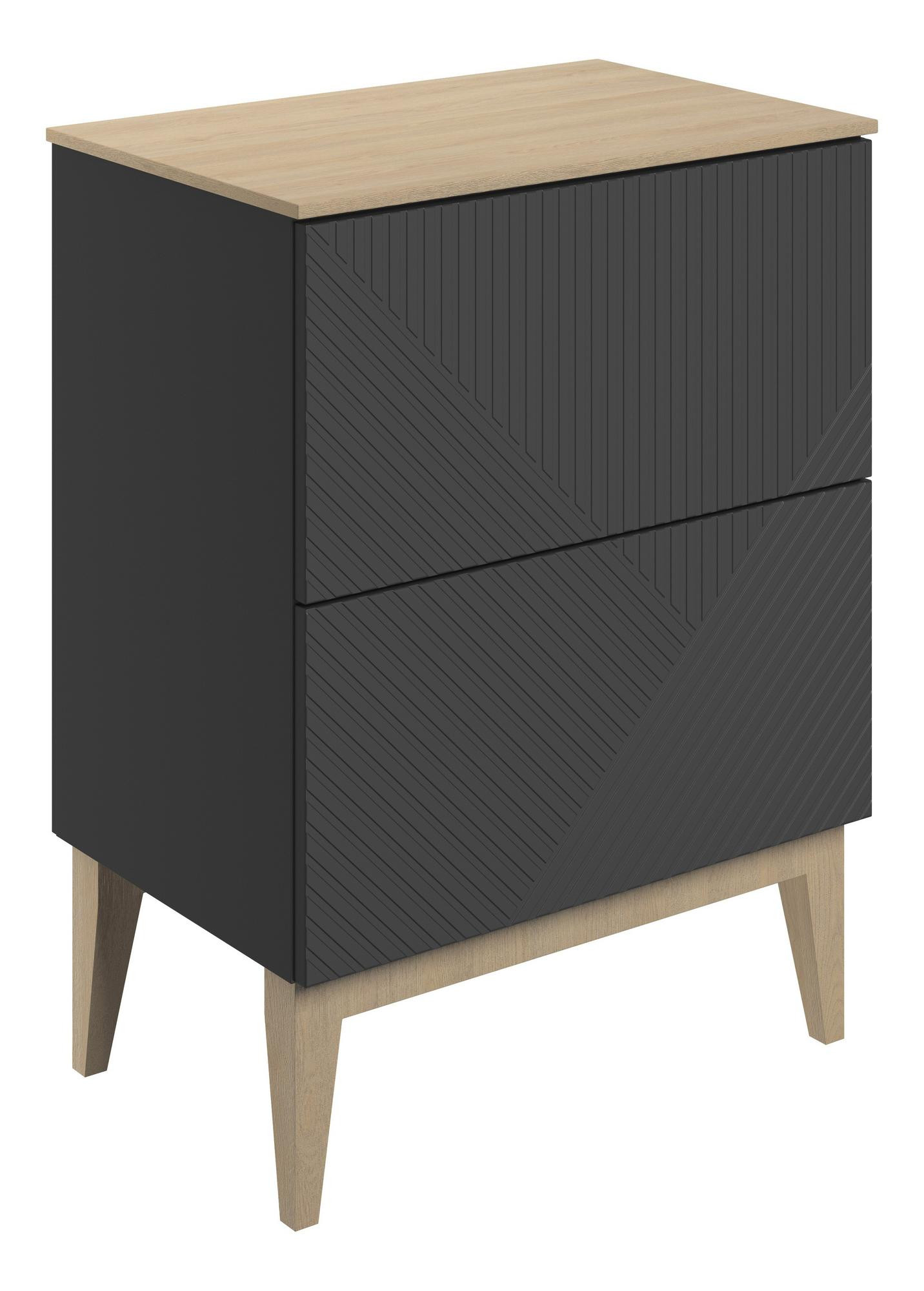 610mm Floor Standing 2 Drawer Basin Unit & Maple Oak Effect Worktop - DIFTP2710_CO.jpg