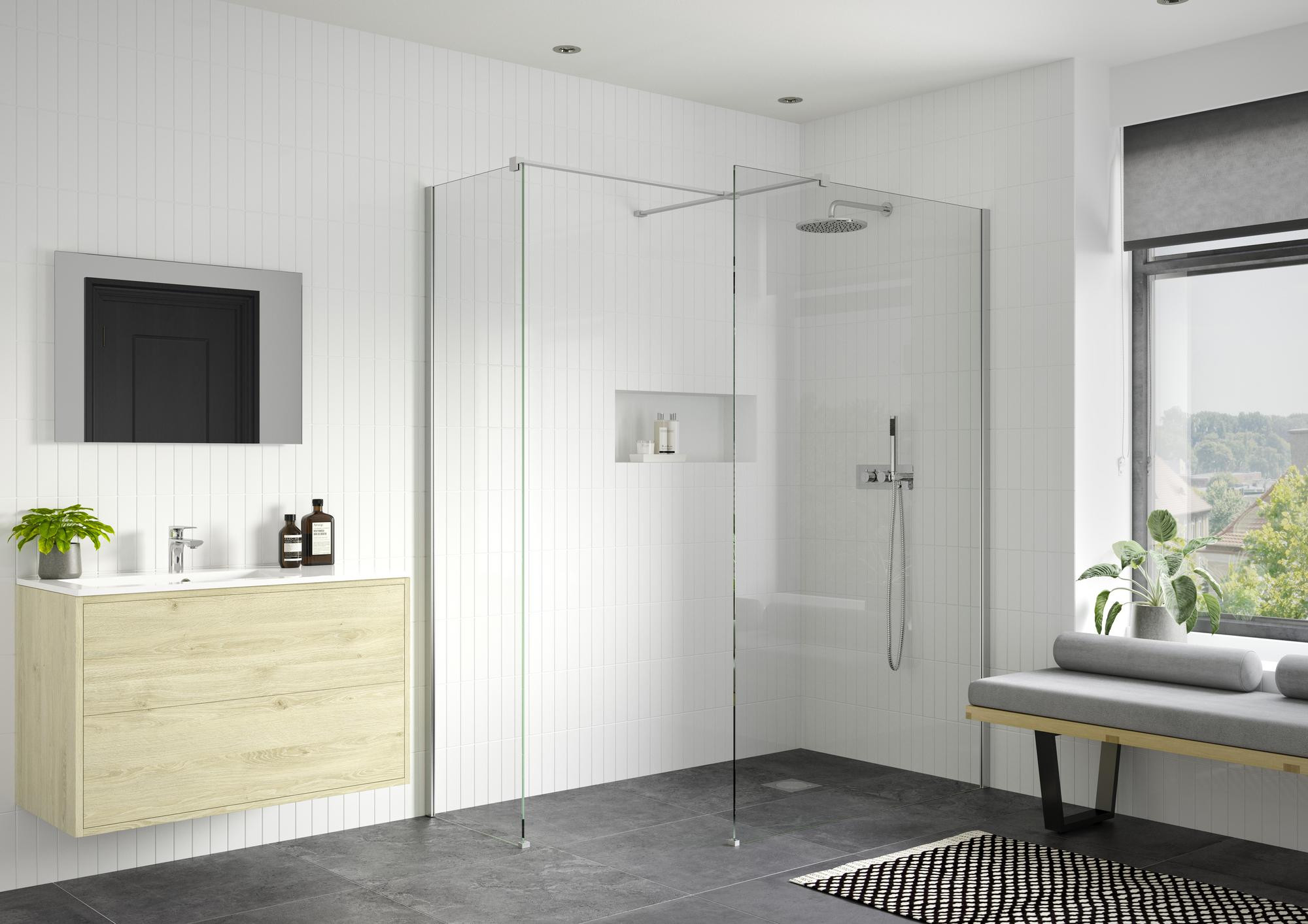Wetroom Side Panel & Arm - Chrome - REFX-ICONIX-WETROOM-SIDE_RM.jpg