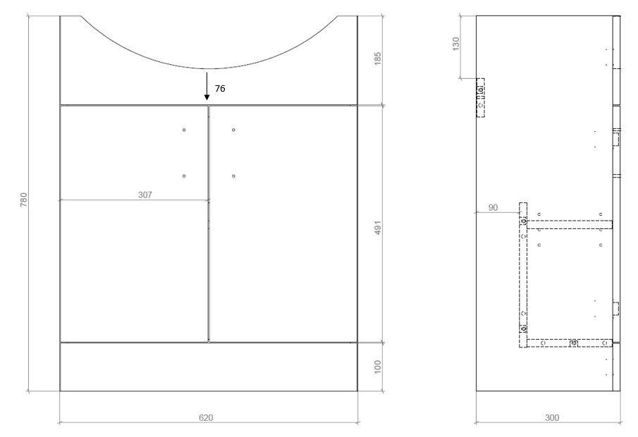 Basin Unit & Basin - White Gloss - Vista-650-Basin-Unit_LD.jpg