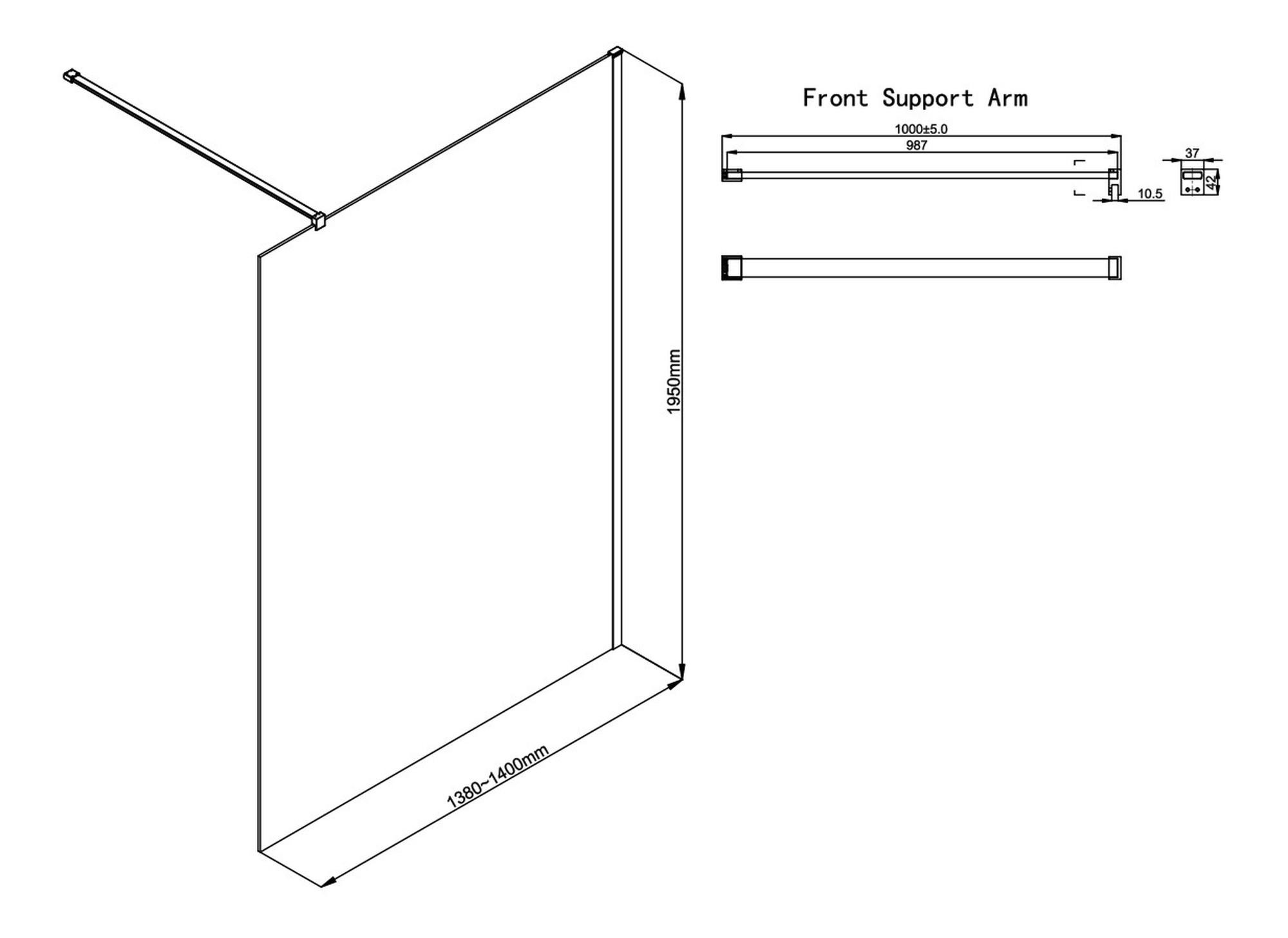 Wetroom Panel & Support Bar - Gunmetal - RefX-Iconix-Wetroom-1400_LD.jpg