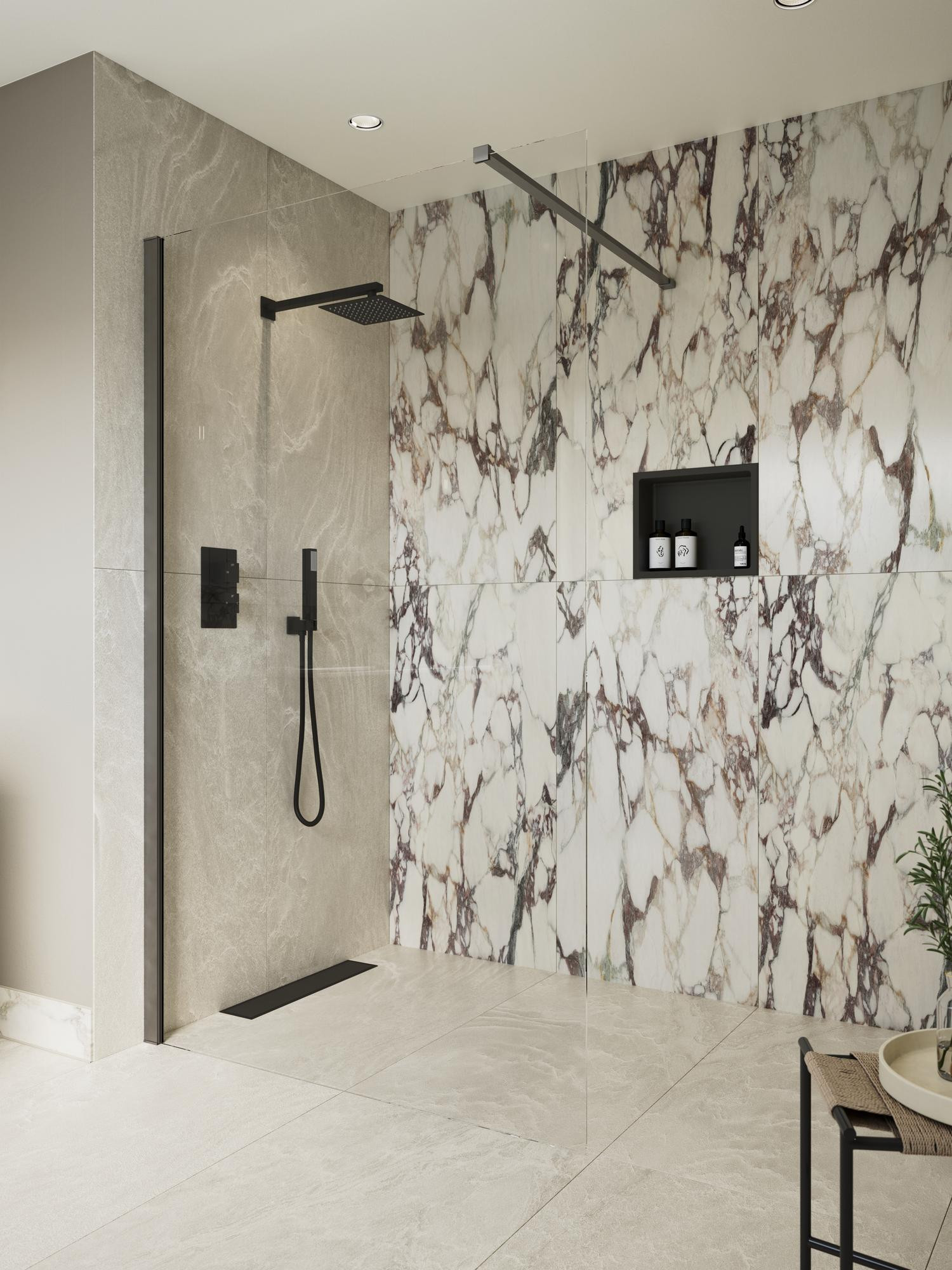 Wetroom Panel & Support Bar - Gunmetal - REFX-ICONIX-WETROOM-GNME_RM.jpg